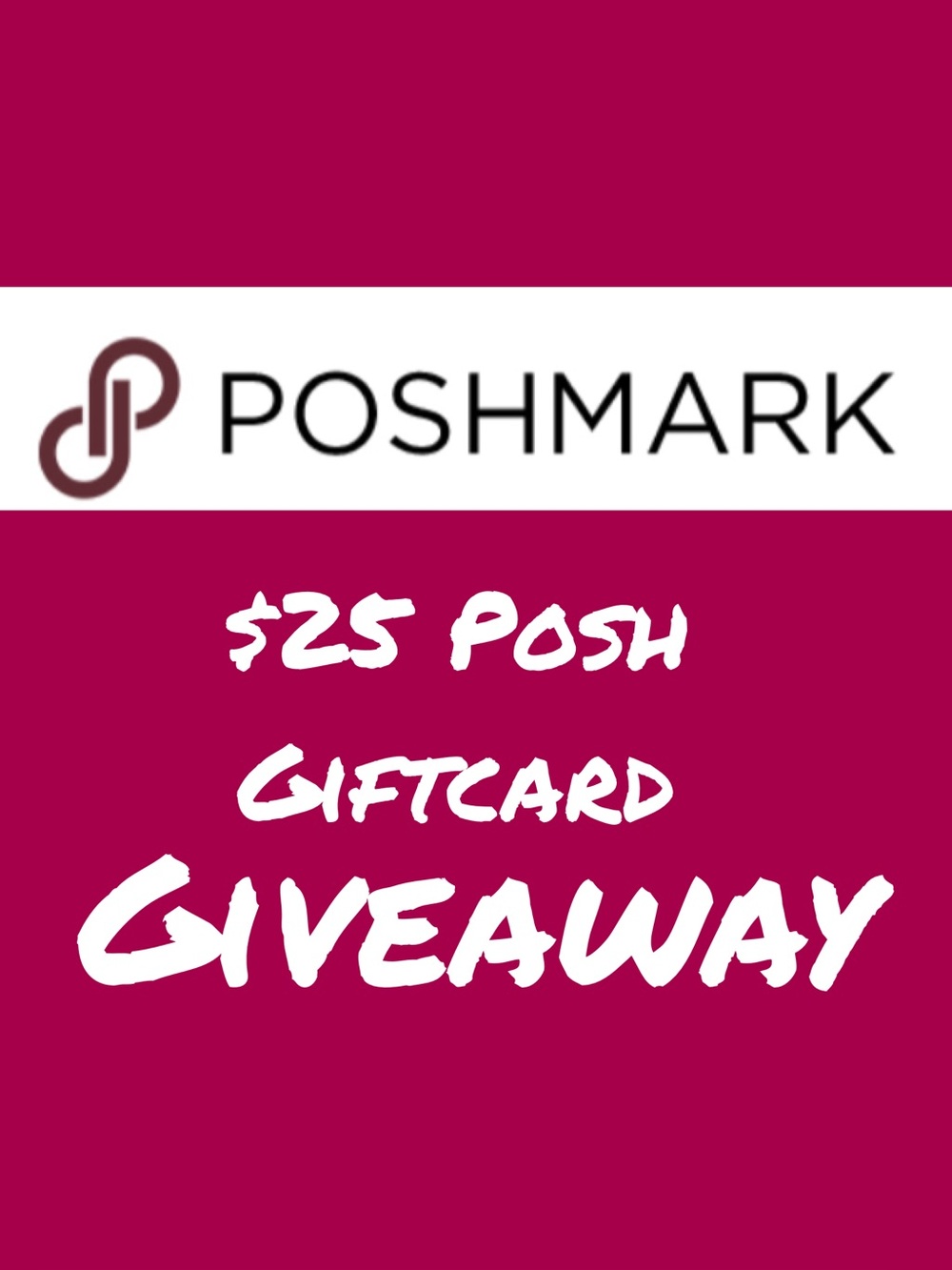 $25 POSHMARK Gift Card Giveaway! FOLLOW me @rachelklincoln